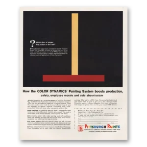 1962 Pittsburgh Paints Print Ad | Color Dynamics