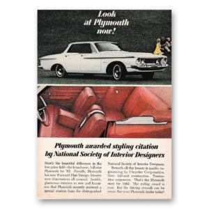 1962 Plymouth Print Ad | Interior Designers