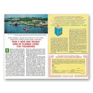 1962 Port Malabar Florida Print Ad | Florida Living