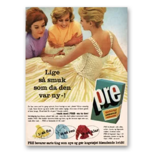 1962 Pre Detergent Print Ad | Lige Som