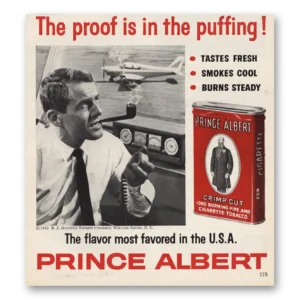 1962 Prince Albert Tobacco Print Ad | Pilot