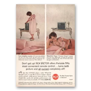 1962 RCA Television Print Ad | Portable Tvs