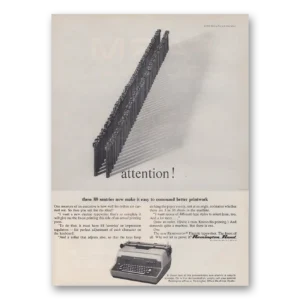 1962 Remington Typewriter Print Ad | Sentries
