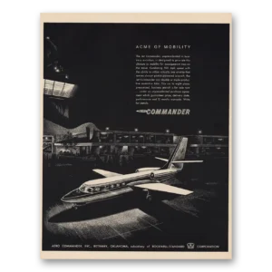 1962 Aero Commander Print Ad | Acme Of Mobility