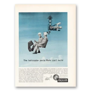 1962 Rohr Aircraft Print Ad | Helicopter Parts