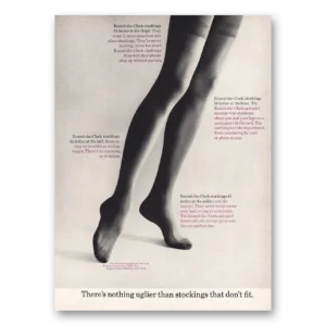 1962 Round the Clock Stockings Print Ad | Uglier Stockings