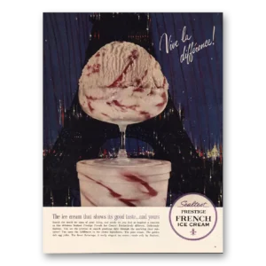 1962 Sealtest Ice Cream Print Ad | Vive La Difference