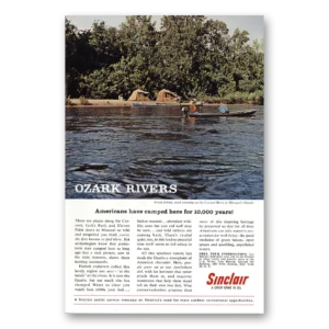 1962 Sinclair Print Ad | Ozark Rivers