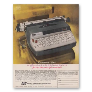1962 Smith Corona Typewriters Print Ad | Office Electric