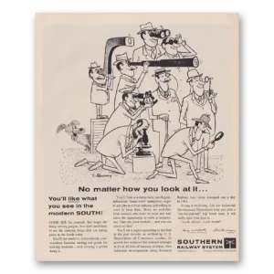 1962 Southern Railway Print Ad | No Matter