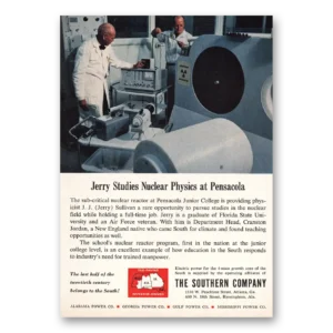 1962 Southern Company Print Ad | Nuclear Physics