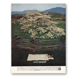 1962 Springmaid Sheets Print Ad | Fresh Country Air