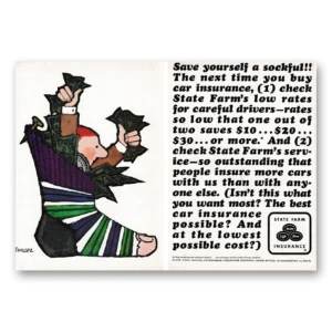 1962 State Farm Insurance Print Ad | Sockful