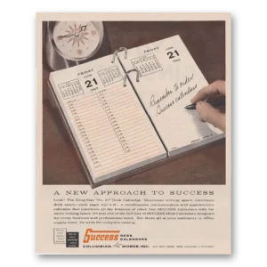 1962 Success Desk Calendars Print Ad | New Approach