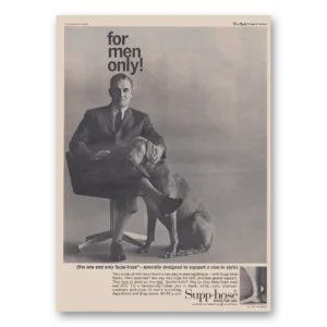 1962 Supp-Hose Print Ad | Socks For Men