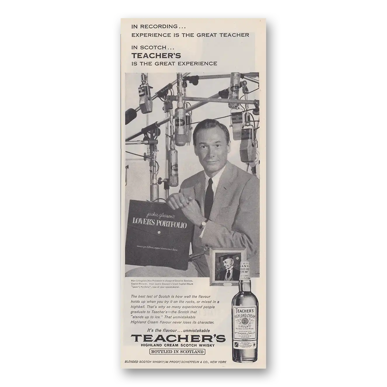 1962 Teachers Whisky Print Ad | Alan Livingston
