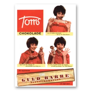 1962 Guld Barre Print Ad | Chokolade