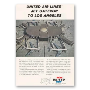 1962 United Airlines Print Ad | Jet Gateway La