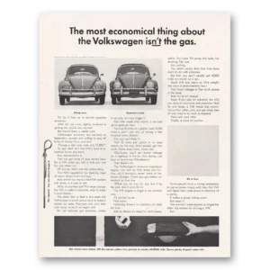 1962 Volkswagen Beetle Print Ad | Economical Thing
