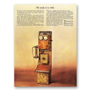 1962 Western Electric Print Ad | Made 1882