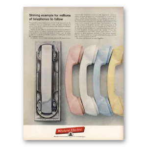 1962 Western Electric Print Ad | Shining Example