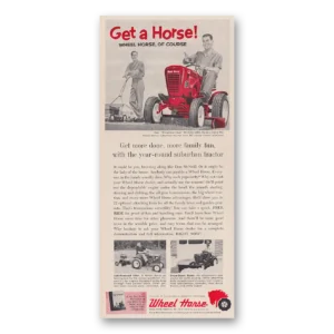 1962 Wheel Horse Print Ad | Family Fun