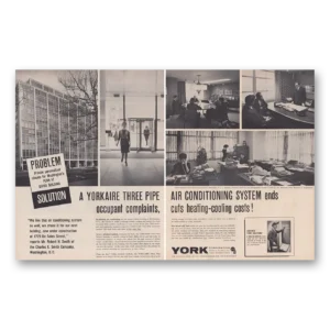 1962 York Air Conditioning Print Ad | Yorkaire Penn