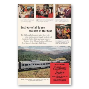 1962 California Zephyr Print Ad | Best Way