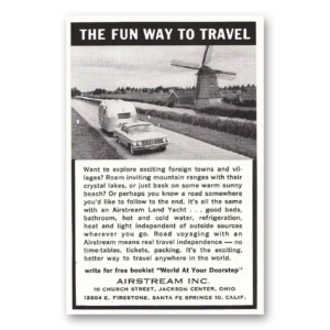 1963 Airstream Trailers Print Ad | Fun Way