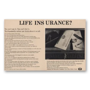 1963 Allstate Insurance Print Ad | You Cant See It