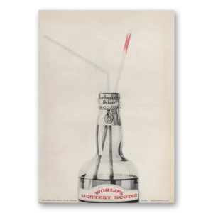 1963 Ambassador Aged Scotches Print Ad | Lightest Scotch