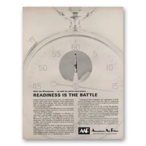 1963 American Air Filter Print Ad | Readiness Battle