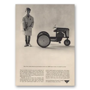 1963 American Machine & Foundry Print Ad | Junior Tractor