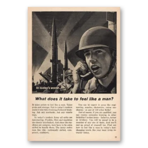 1963 US Army Print Ad | Feel Like Man