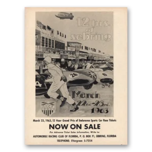 1963 Automobile Racing Club of Florida Print Ad | Grand Prix