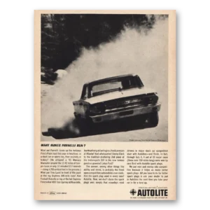1963 Autolite Spark Plugs Print Ad | Makes Parnelli Run