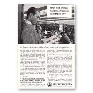 1963 Bell Telephone Print Ad | Business Challenge