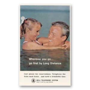 1963 Bell Telephone Print Ad | Father Daughter
