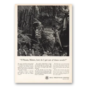 1963 Bell Telephone Print Ad | Please Mister