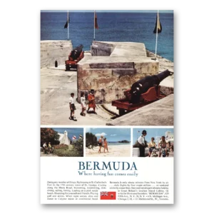 1963 Bermuda Print Ad | St Catherines Fort