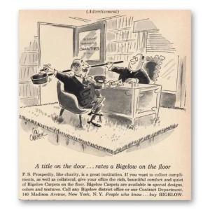 1963 Bigelow Carpet Print Ad | Bishop Wilkins