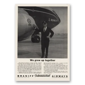 1963 Braniff International Airways Print Ad | Grew Up Together