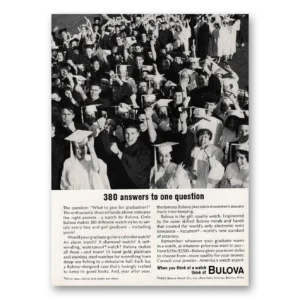 1963 Bulova Watch Print Ad | One Question