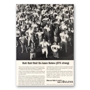1963 Bulova Watch Print Ad | Rah Rah