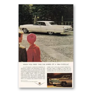 1963 Cadillac Print Ad | Take Wheel