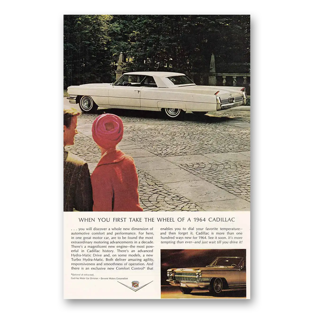 1963 Cadillac Print Ad | Take Wheel