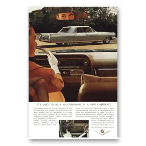 1963 Cadillac Print Ad | Easy To Be Weatherman
