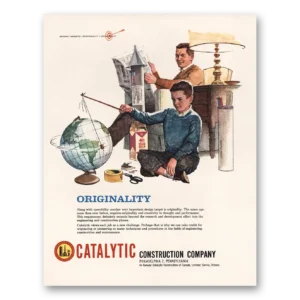 1963 Catalytic Construction Print Ad | Operability