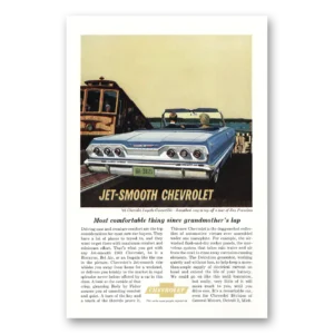 1963 Chevrolet Impala Print Ad | Convertible Cable Car