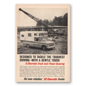1963 Chevrolet Trucks Print Ad | Tackle Toughest